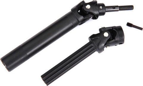 Driveshaft assembly, front or rear, Maxx® Duty (1) (left or right) (fully assembled, ready to install)/ screw pin (1) (for use with #8995 WideMaxx™ suspension kit)